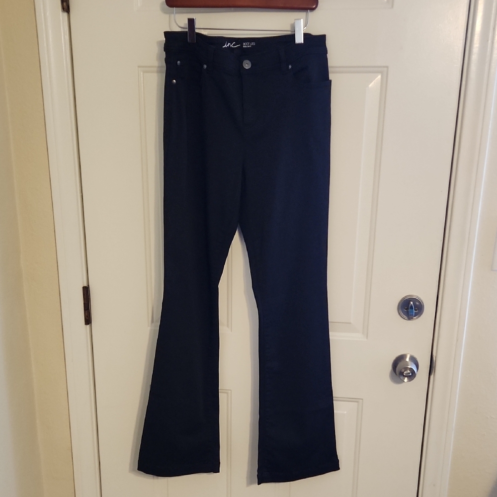 INC International Concepts Black Flared Jeans